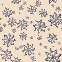 Star seamless pattern vector