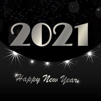 New year celebration greeting card vector