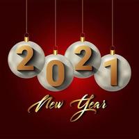 Creative background for 2021 happy new year vector