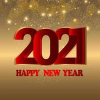 Creative background for 2021 happy new year vector