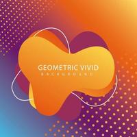 geometric vivid background with abstract frame vector