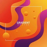 geometric vivid background with square frame vector