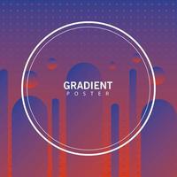 geometric vivid background with circular frame vector