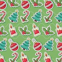 Christmas pattern background vector