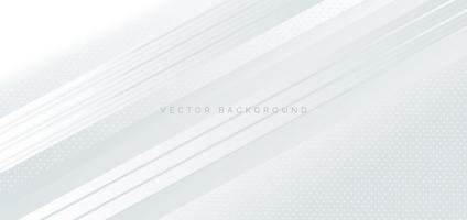 Abstract banner geometric white and grey diagonal background. vector