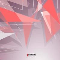 Geometric abstract background. Overlap of modern forms vector