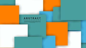 Abstract 3d shapes overlapping background vector