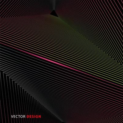 Abstract vector background of geometric and radiant lines. New texture for your design.