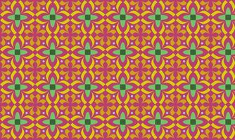 Classic style Pattern Vector Illustration. Element. Colorful Pattern with red background