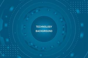 Abstract technology blue background vector