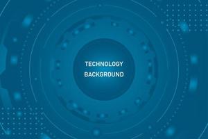 Abstract technology blue background vector