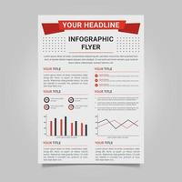 Infographic flyer design template vector