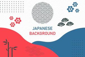 Abstract geometric background in Japanese style vector