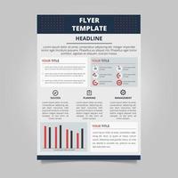 Modern Informational flyer template vector