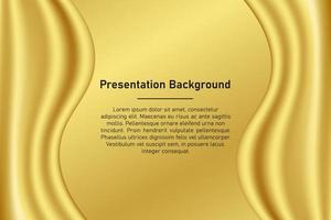 Gold wave background vector