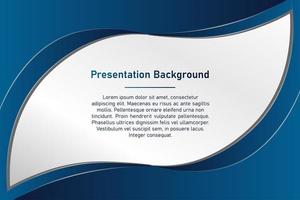 Stylish wave presentation background vector