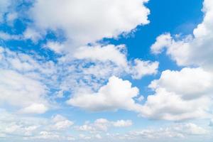 Blue sky with clouds photo