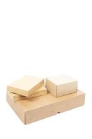 Small brown cardboard boxes photo