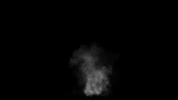 Blue steam, vapor on a black background,, Stock Video