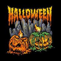 Halloween Pumpkins Illustration vector