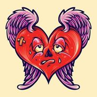 Broken Heart Isolated Valentine vector