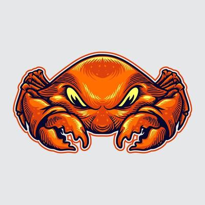 Crab Mascot Illustration