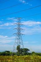 High voltage tower in Thailand photo