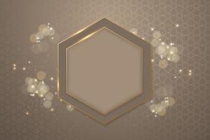 Shining background ramadan concept with frame vector