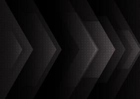 Abstract black and gray arrow overlap background modern design concept. vector