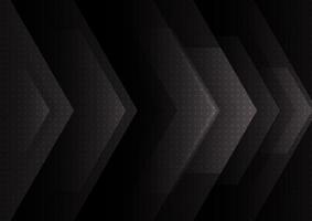 Abstract black and gray arrow overlap background modern design concept. vector