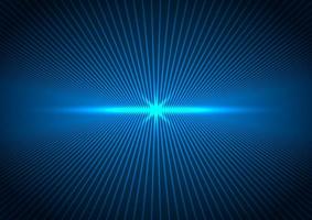 Abstract technology futuristic concept connection perspective lines with blue lightning vector