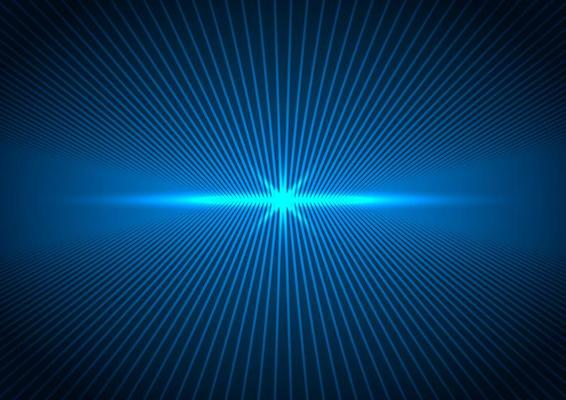 Abstract technology futuristic concept connection perspective lines with blue lightning