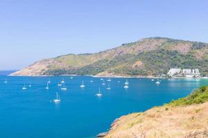 Sailboats on the sea photo