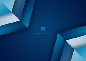 Abstract background blue gradient geometric overlaps with shadow and space for your text. vector