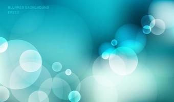 Abstract blurred blue sky background with bokeh light effect. vector