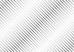 Abstract black diagonal halftone pattern on white background dotted texture. vector