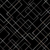 Abstract Geometric Gold Lines Pattern on Black Background. vector