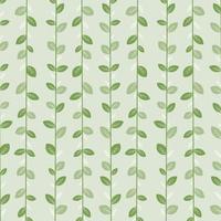 Green leaves natural pattern with graceful branches. vector