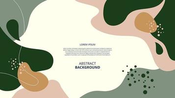 Abstract flat fluid shapes background vector