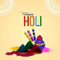 Holi festival background vector