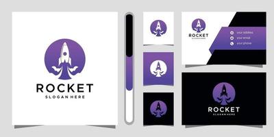 Rocket logo design and business card