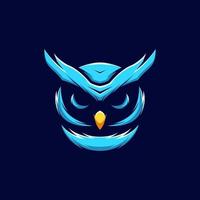 Owl head mascot vector