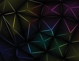 Abstract triangle background with slightly different gradation and black color. vector