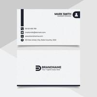 Black and White Business Card Design, Law Firm Legal Style Visiting Card Template vector