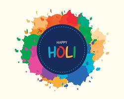 Happy Holi Color Background Vector