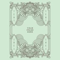 Barong line background vector