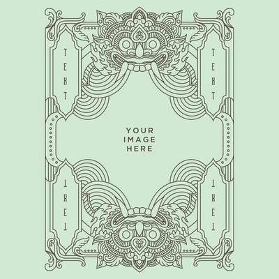 Barong line background