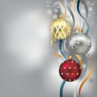 Christmas decoration templates background. Vector illustration.