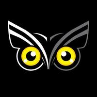 Face Owl Eyes vector