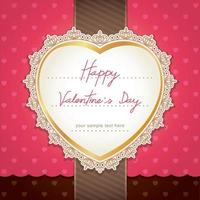 Valentine's day or wedding card design. Vector Illustration.